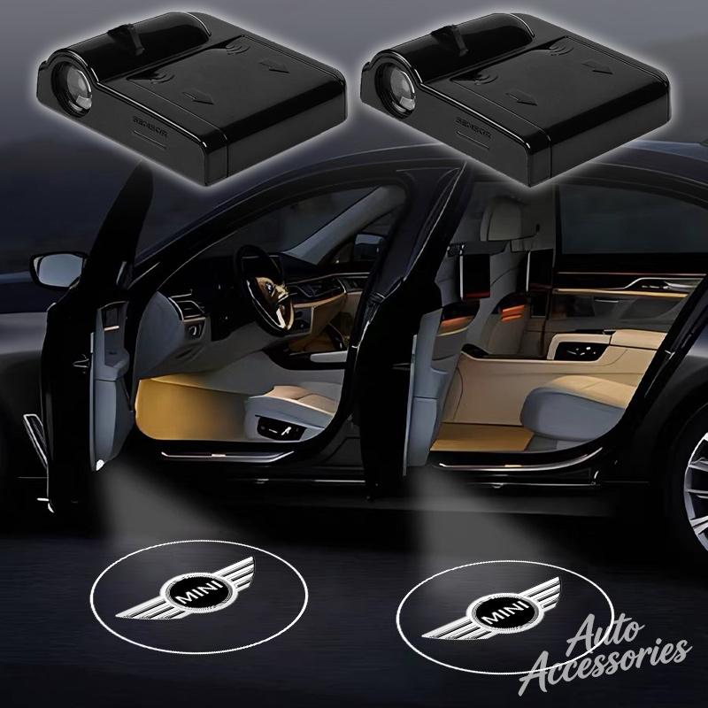 2pcs Car Welcome Lamp LED Wireless HD Projector Light For BMW X1 X2 X3 MINI M Sport E90 E60 F18 E46 F30 F20 M5 M3 E87 M4 Sticker