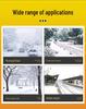Compact Hand-Push Snow Sweeper for Efficient Road and Community Snow Removal