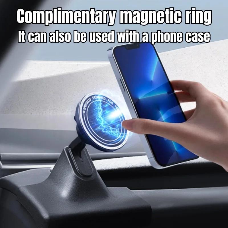Car Phone Holder for Tesla Model 3 Highland 2025 2025 360° Rotating Magnetic Car GPS Navigation Phone Holder Supports MagSafe