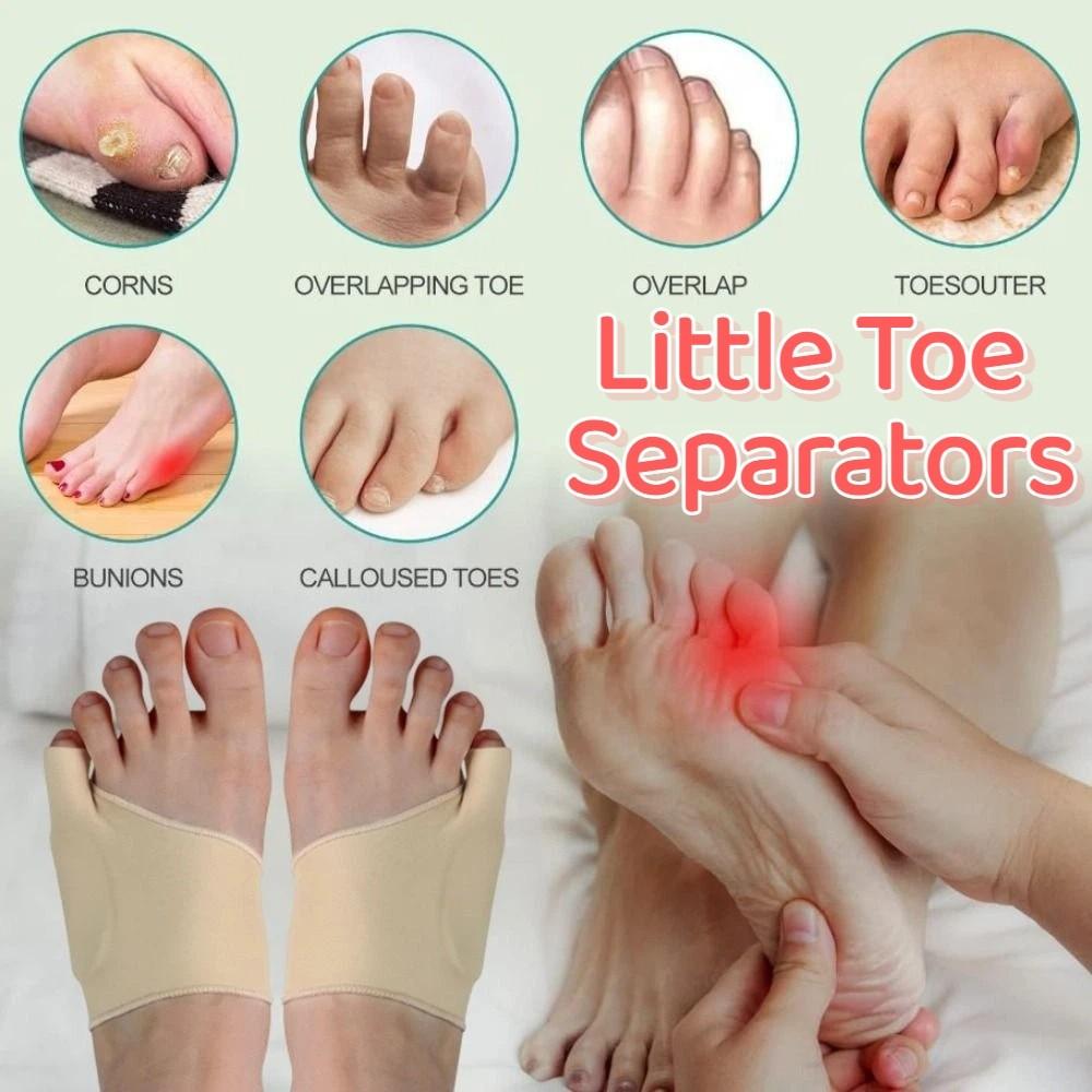Anti-Slip Little Toe Valgus Corrector Adjustable Little Toe Straightener  Household