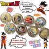 New Dragon Ball Son Goku Majin Buu Shenron Cartoon Creative Commemorative Coin Personality Anime Peripheral Collection Coin Gift