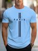 3D Printed Men's Loose Summer T-shirt, Paris Printed Round Neck Casual Tight T-shirt, Short Sleeved T-shirt