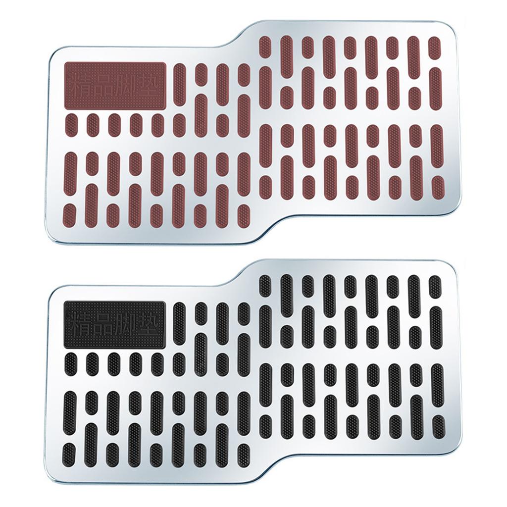 Steel Car Pedals Anti Slip Footrest Easy Installation Pedal Interior Upgrades for Enhances Driving Safety & Interior