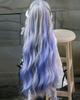YR EARTH S378 Heat-Resistant Doll Wig, 8–9 Inch Gradient Long Hair for 1/3 BJD DD MDD (Lavender)