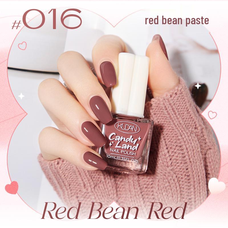 Candy Land Quick-Dry Water-Based Peelable Nail Polish - Long-Lasting Glitter Nude Care