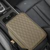 PU Leather Car Armrest Box Cushion Embroidery with Pocket Center Console Protector Cover Multifunctional