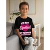 European Size Childrens Round-neck Short-sleeved T-shirt with Unique English and Heart Patterns