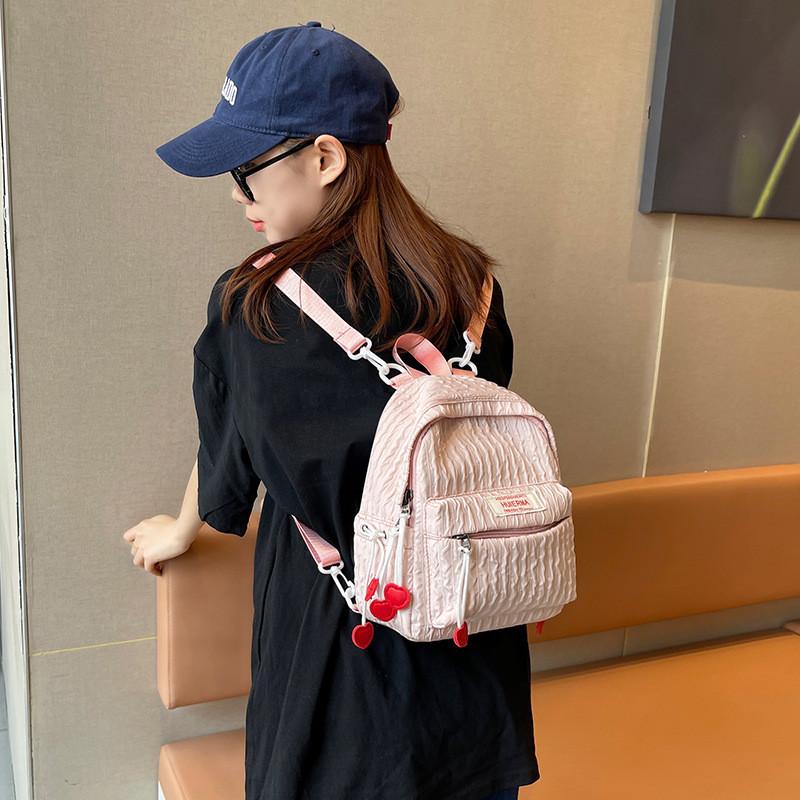 Ielgy Large-Capacity Fashion Simple Casual Ladies Backpack Japanese Cross-Body Bag