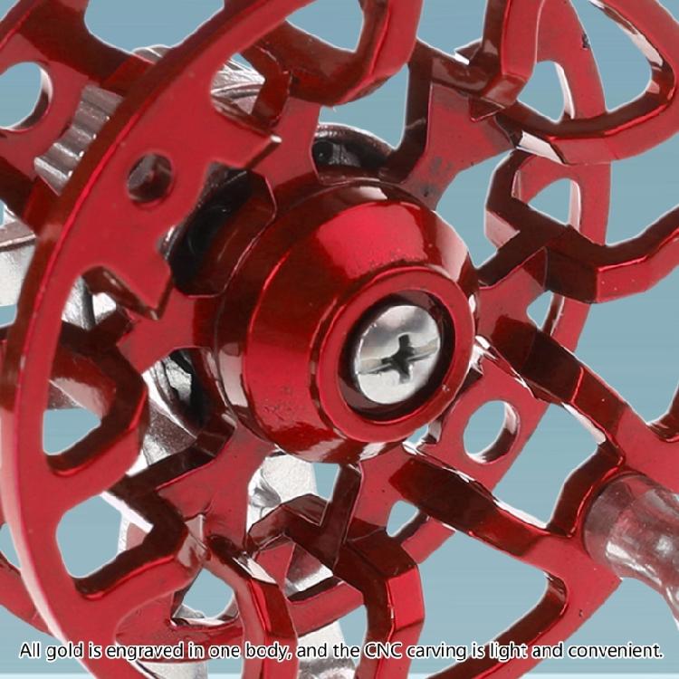 Fly Reel Right Handed Mini Lightweight Fishing Reel 53mm/50g Aluminum Alloy Ice Fishing Wheel Reel Spools Tackle Reel