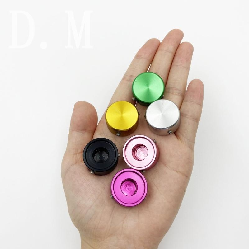 Quick Installation Guitar Pedal Knob Caps with 6 Color Enhancing Grip Control Nonslip Metal Texture for Repairing