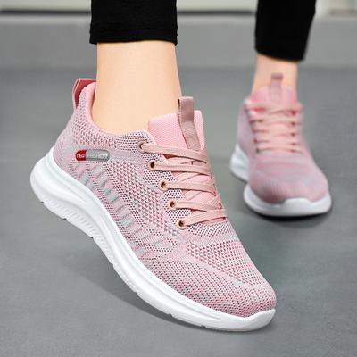 Schoenen dames lente veelzijdig nieuw vliegweefsel damesschoenen zachtzool casual sportschoenen dames