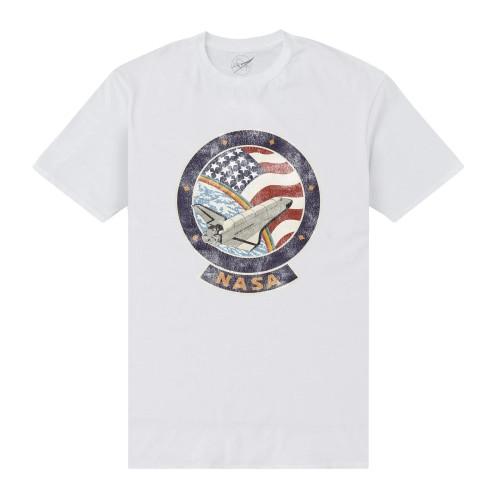 NASA Unisex Adult Faded T-Shirt