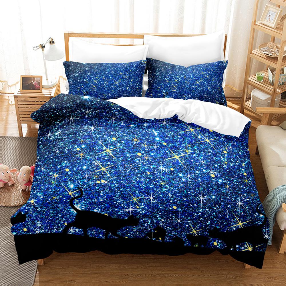Pet Cat Bedding Set Single Twin Full Queen King Size Cute Cat Bed Set Aldult Kid Bedroom Duvetcover Sets 3D Print Boys/girls 041