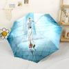 Man City Player Action Compact Travel Automatic Umbrella Compact 8-Rib Design Sturdy Construction for Outdoor Daily Use Elegant Umbrella