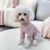 Korean Style Striped Base Layer Clothes for Bichon, Teddy, Maltese Dogs & Cats