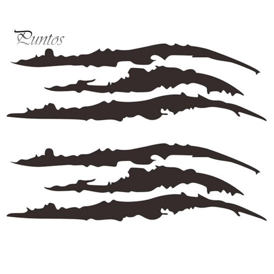 Sporty Car Exterior Trim 2Pcs Claw Mark Decals for Cars, Headlight Sticker, Stripes Waterproof Sticker Scratch Decal Sports Cars SUV Pickup