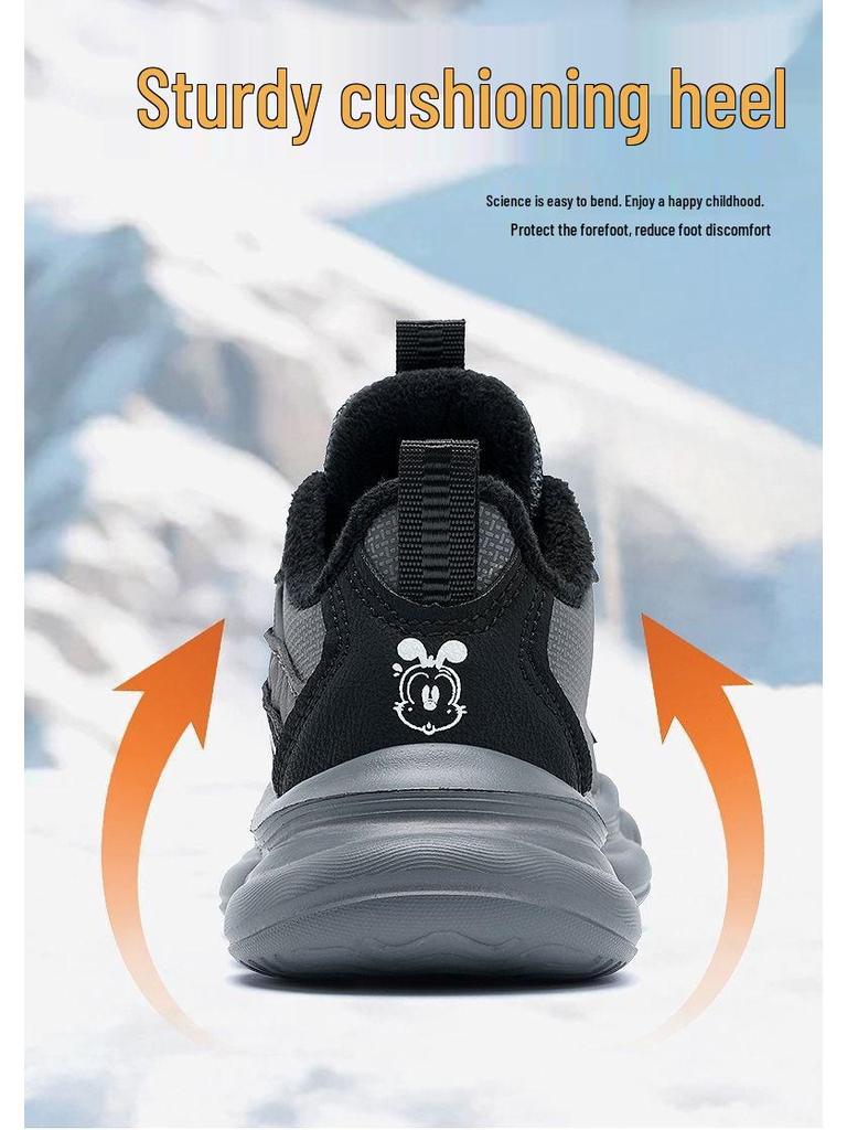 Bobodou Boys' Cotton Sports Shoes - Spring 2026 Collection, Medium & Large Sizes, Double Mesh, Warm & Breathable.