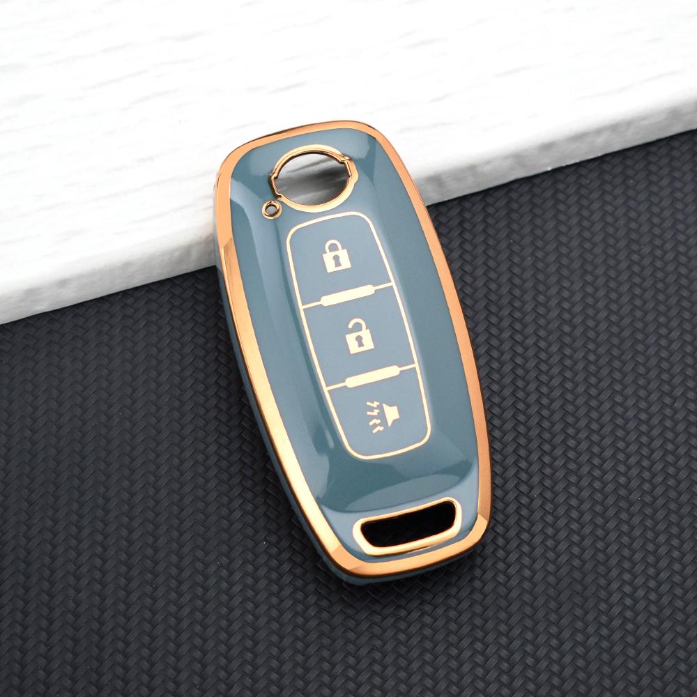 TPU Schlüsselhülle Halter für Nissan Qashqai J12 Juke Teana X-trail T33 Kicks Altima Ariya 3 Tasten Weiche Schale Fob Abdeckung Schlüsselanhänger