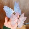 Gradient Silk Yarn Bow Butterfly Hairpin for Kids – Fairytale Style