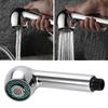 Kitchen Faucet Shower Head Pull-out Sprayer with Push Button Switching 2 Water Modes ABS Material G1/2 Connector