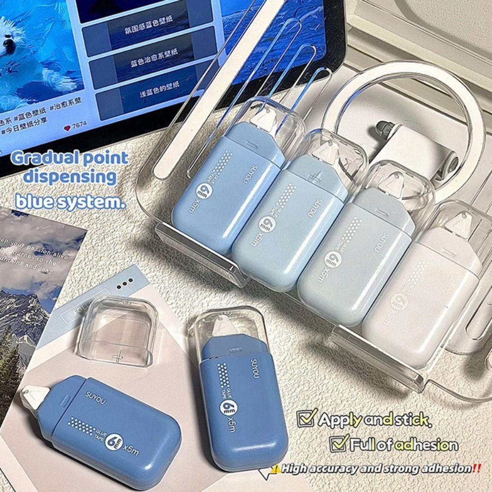 6pcs Diamond-shaped Dot Glue Tape Gradient Color Double-sided Adhesive Tape  Gift