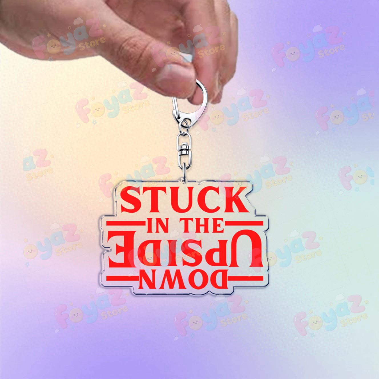 

TV Show Keychain Accessories Bag Stuck in The Upside Down Will Byers Eleven Mike Jim Womens Charms Keyrings Jewelry Fans Gifts