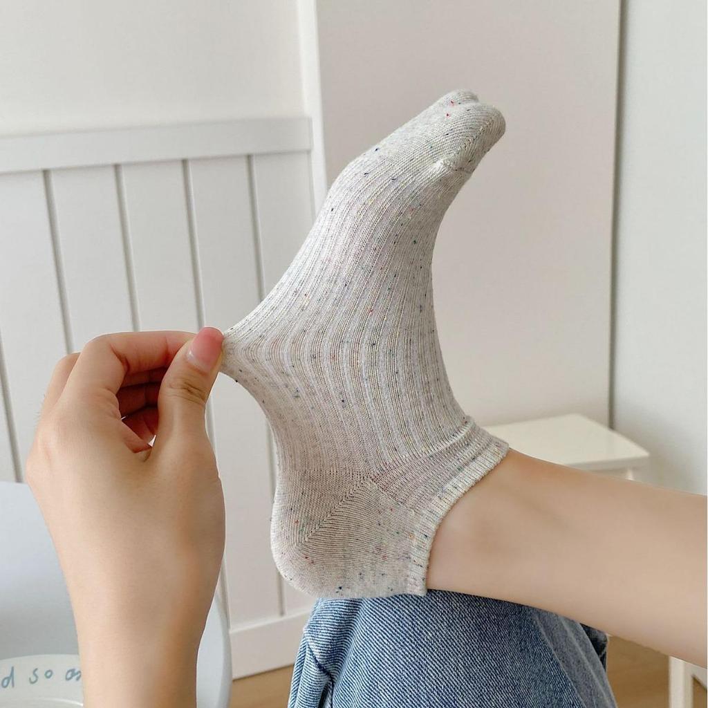 Chaussettes basses bateau en coton antidérapantes pour femmes - Invisibles et respirantes pour l'été