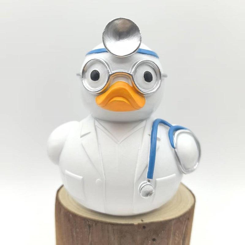 Creative Detective Duck Doctor Duck Chef Duck Fire Duck Home Desktop Statue Ornaments Resin Crafts Baby Birthday Toys And Gifts