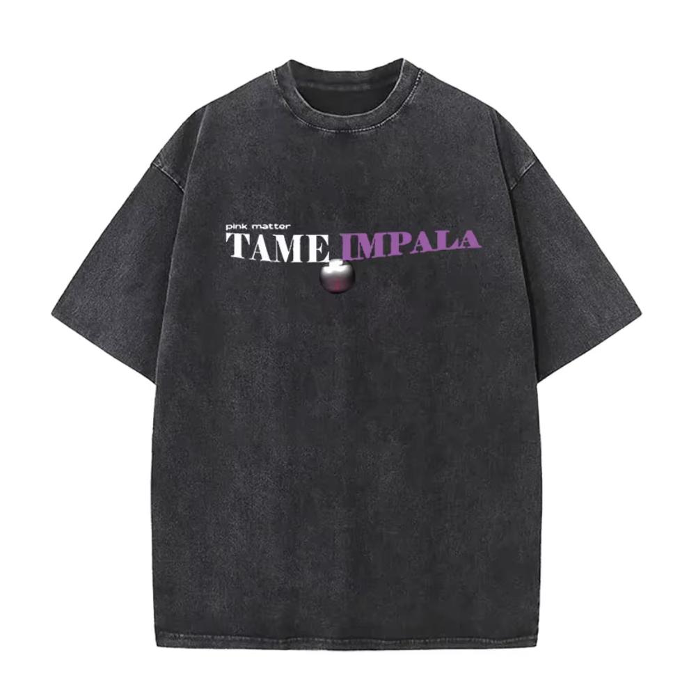 

Rock Band Tame Impala Deadbeat Tour Album Tshirt Mens Vintage Oversized Washed T Shirts Fashion Hip Hop Fans Gift T Shirts M