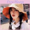 Summer Wide Brim Fisherman Hat For Women With Sun Protection And Doublesided Embroidery