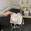 Summer new Chinese small bag shoulder crossbody pearl fashion handbag bucket bag
