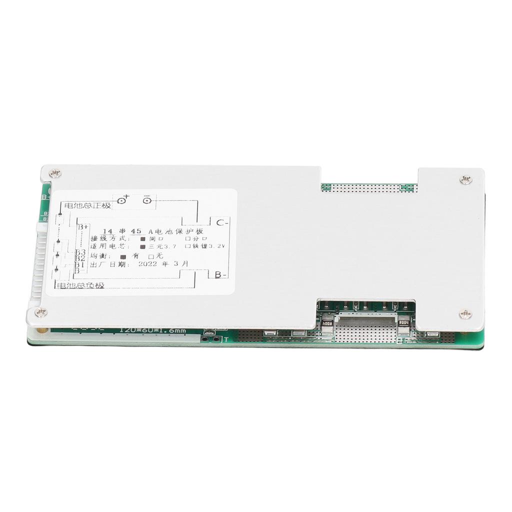 Lithium Battery Protection Board Fast Heat Dissipation 3 Anti Paint Protection Board 52V 45A 5W