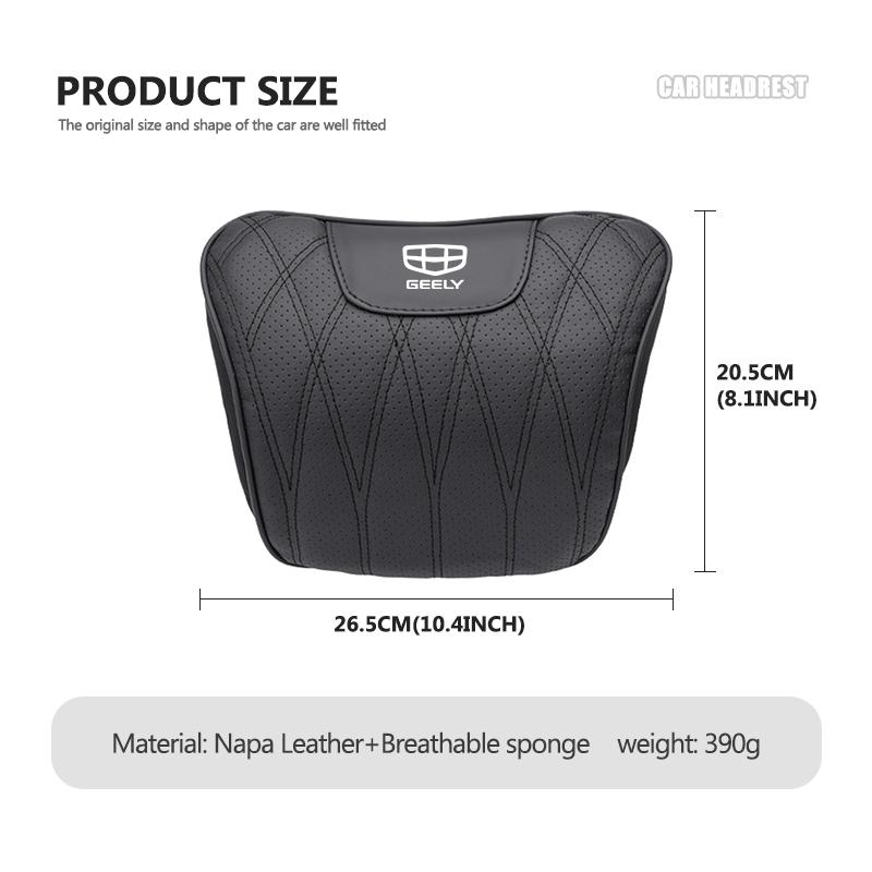 Car Headrest Waist Rest Neck Support Lumbar Cushion Soft Pillow For Geely Atlas Pro Tugella Emgrand Ec7 Coolray Geometry C Gc9