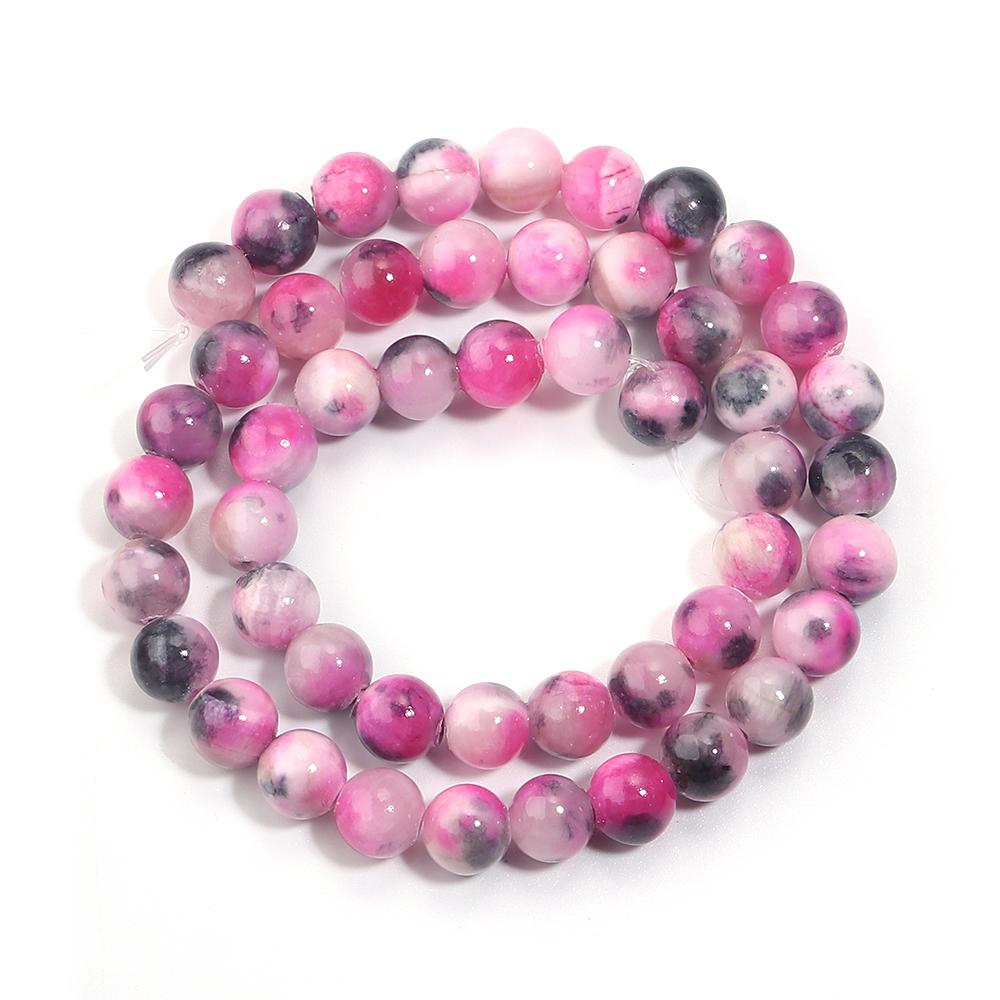 34-90pcs 4-12mm Persian Jade Stone Beads Natural Stone Loose Spacer Beads For Jewelry Making DIY Bracelet Necklace Accessories