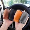 Universal Car Steering Wheel Cover Anti-Slip Leather Texture Soft Silicone Car Steering Wheel Cover Sunburn Scratch Protection Protective