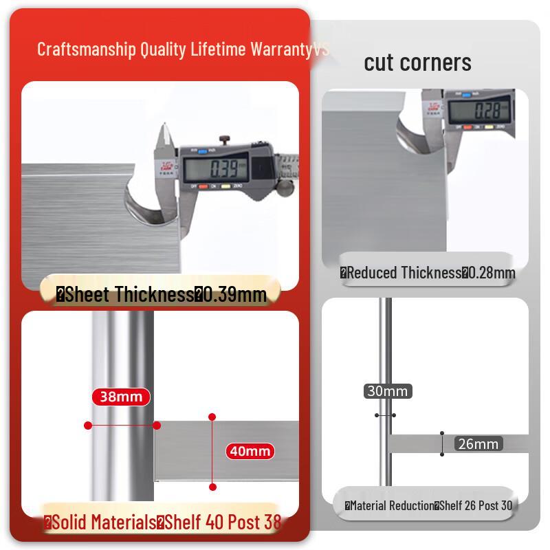 Milin Stainless Steel 5-Tier Storage Rack