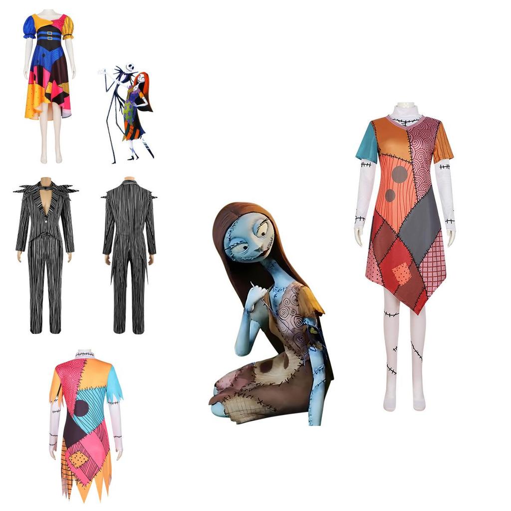 Sally Skellington Women's Nightmare Before Christmas Costume Dress For Cosplay Fans