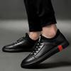 Fashion men genuine leather oxfords shoes luxury  italian style male footwear shoes for men Breathable Flat Lace-Up Shoes big size