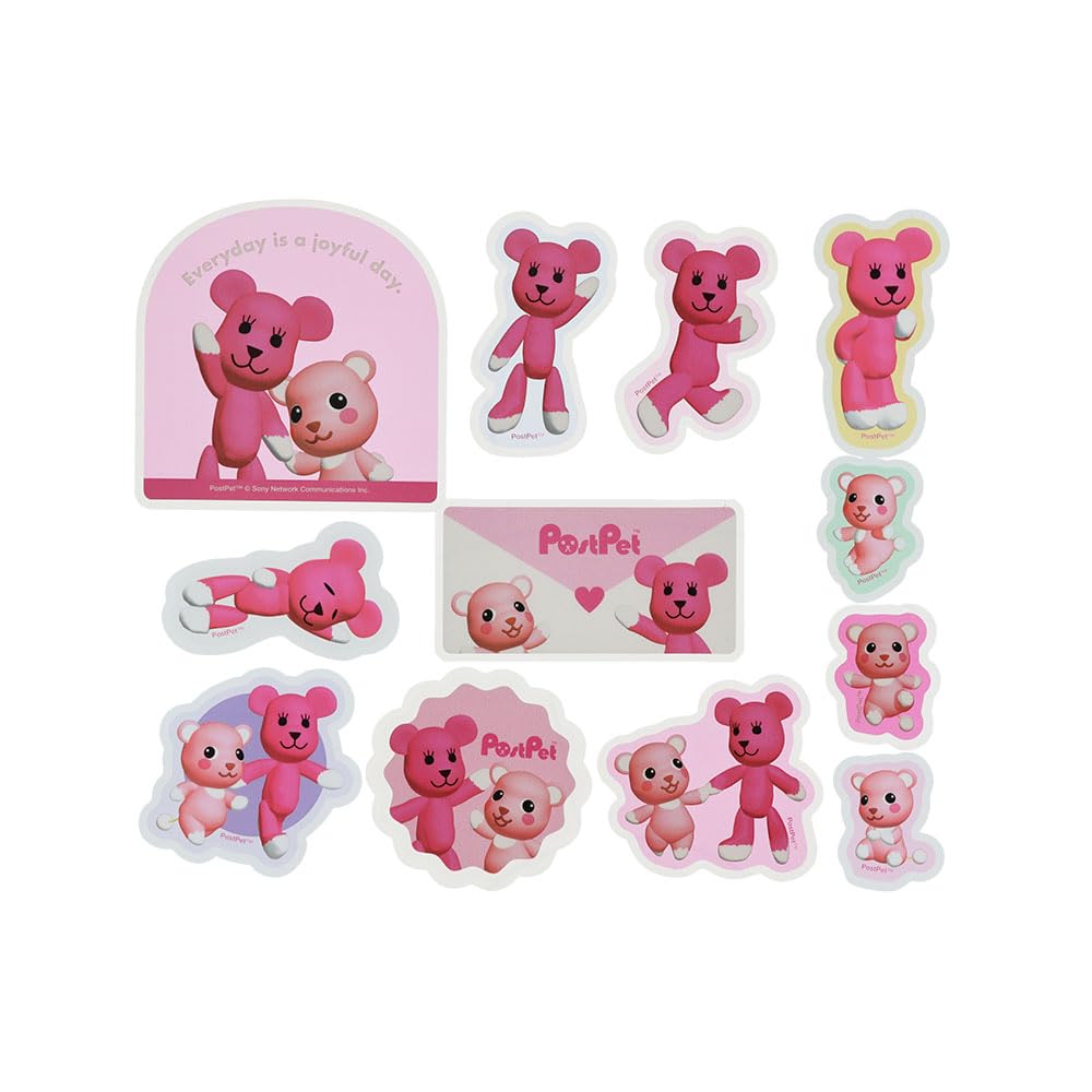 Stationery PostPet Light S8813760 Sun-Star Stickers, Pink,