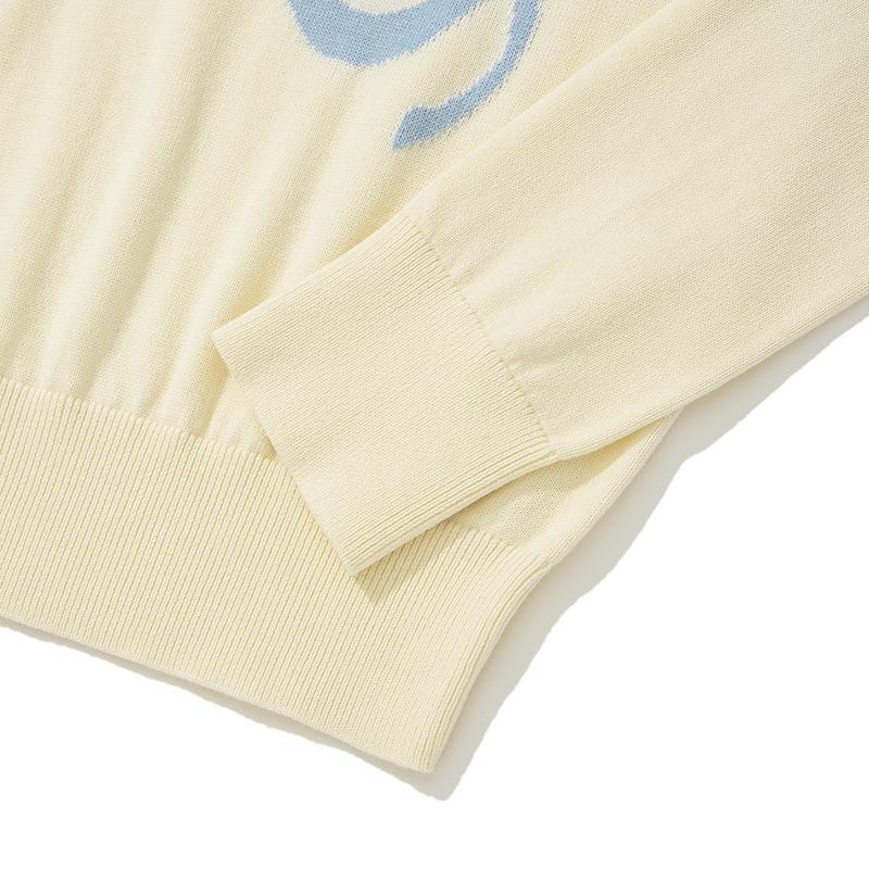 KIRSH Plain Ribbon Cherry Knit [Ivory]