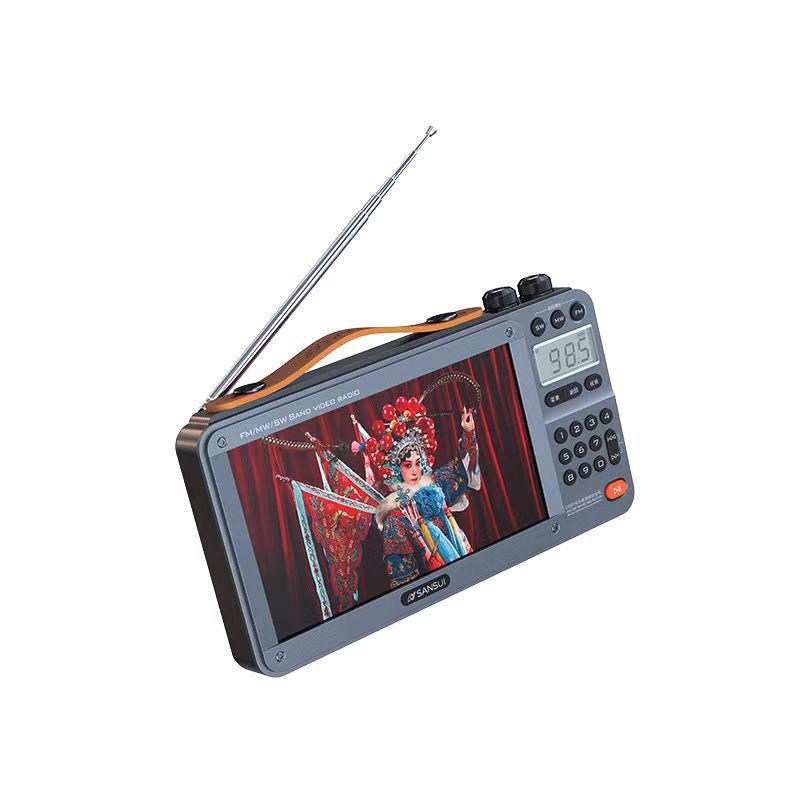 Sansui F51 7" Video Radio: Bluetooth Storytelling & Opera Player for Seniors with Card Slot