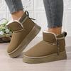 Thick-soled Snow Boots Women's Autumn and Winter New Thick-soled Velvet Fashionable and Comfortable Warm Side Zipper Boots