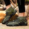 Men's Plus Size Breathable Flyknit Hiking Shoes - Spring 2023 High-Top Slip-On Mesh Casuals