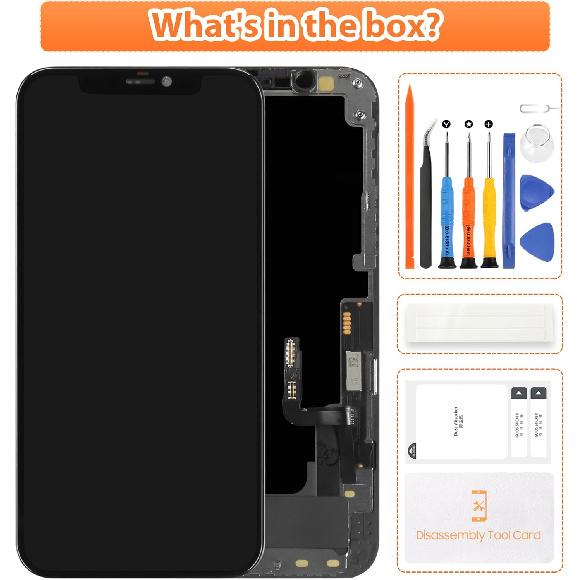 Screen for iPhone 12 Screen Replacement for iPhone 12 Pro LCD Screen A2403,A2172,A2407,A2341 3D Touch Display Digitizer Assembly Repair