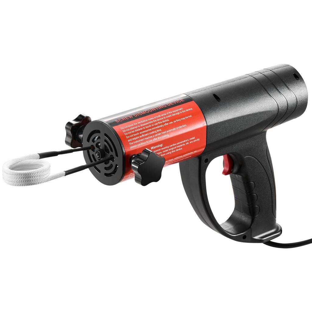Induktionserhitzer Schraubenentfernung, 1500W 230V Magnetischer Induktionserhitzer Kit, Handheld Mutterknacker Werkzeug, Mini Heizmaschine zum Entfernen von Rostigen Schrauben, Auto