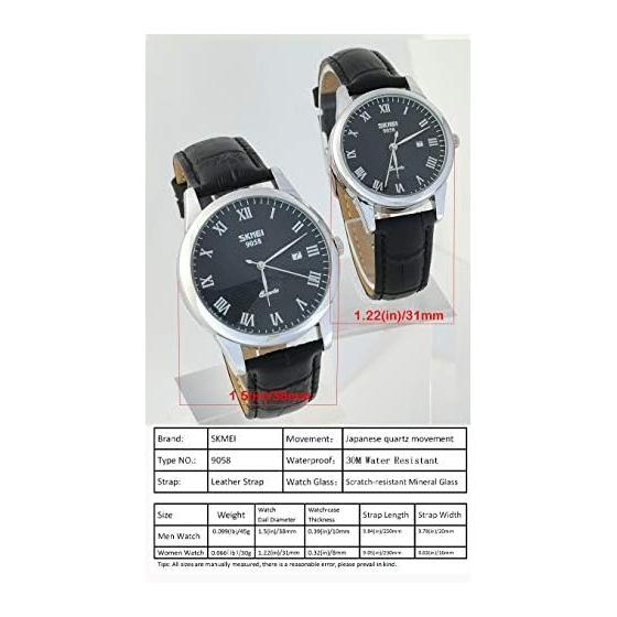 Wristwatch for Ladies, Wrist Watch, Wrist Watch, Black Leather Belt, Simple, Quartz, Analog Brand, Cute, Stylish, Waterproof, Casual, Date, Business,