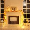 Fall Garland For Mantle 68.9 Inch Autumn Leaves Garland Maple Leaf Vine For Thanksgiving Harvest Halloween Christmas Farmhouse