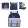 Cat Backpack Large Capacity Portable Brthable Dog Cat Carrying Double Shoulder Bag for Pet Outing Travel Hiking