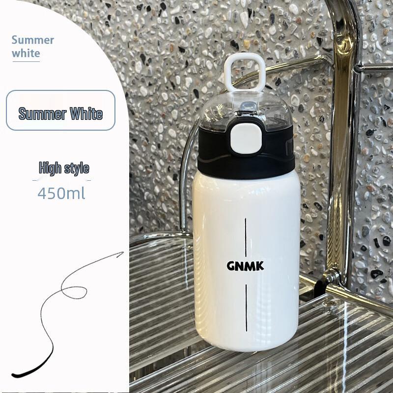 ZISIZ Minimalist Insulated Stainless Steel Tumbler with Straw