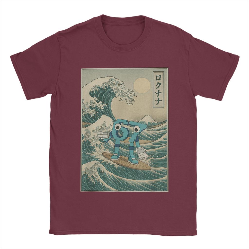 Six Seven 67 Great Wave Off Kanagawa Italian Brainrot T Shirts for Unisex 100 Cotton TShirts Tees Short Sleeve Clothing Original